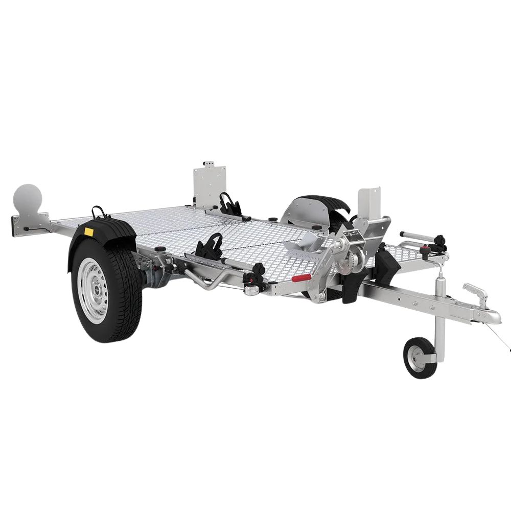 REMORQUE PLATEAU ABAISSABLE PLIABLE